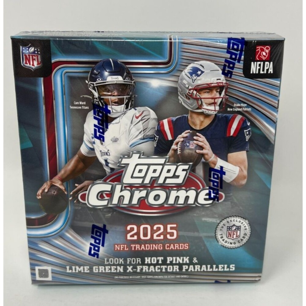 2025 Topps Chrome Football Mega Box Factory Sealed NEW 42 Cards